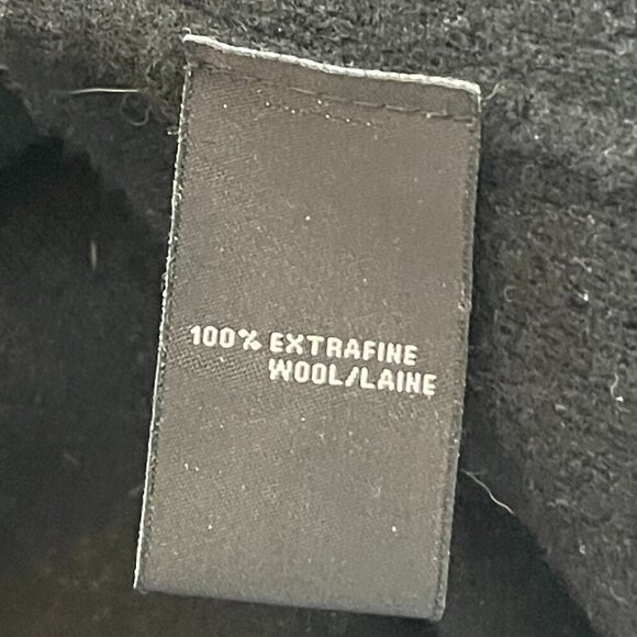 Lafayette 148 women's medium long cardigan duster waterfall black fine wool - Picture 9 of 10